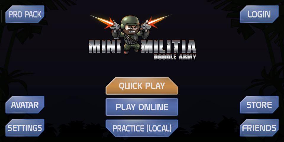 تحميل لعبة ميني ميليشيا مهكرة Mini Militia القديمة مجانا للاندرويد كاملة APK 1